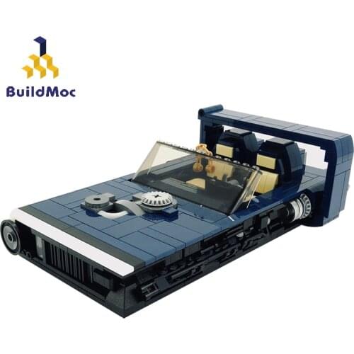 Buildmoc Technical M-68 Land Flying Boat Cruiser Future Technology Spaceship City Children Diy Toy Building Block Model Gift