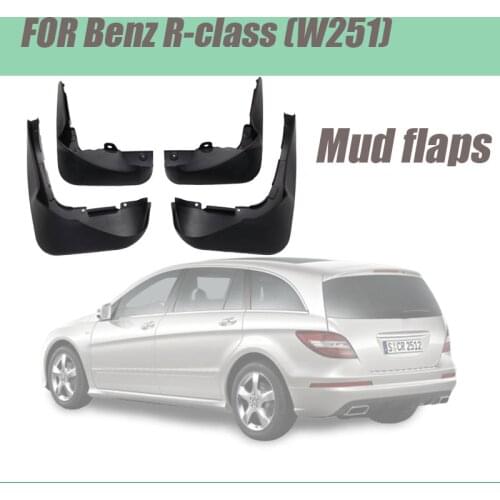 For Mercedes Benz R class R280 R350 R300 R500 W251 Auto Mud Flap Splash Guard Mudguards 2010-2019 car accessories 4pcs