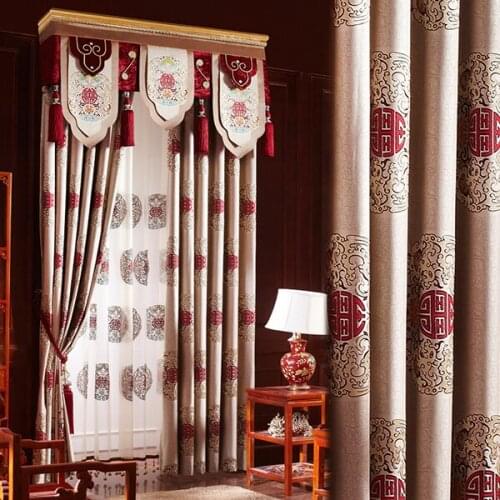 Chinese curtain Chinese style living room classical atmosphere high grade bedroom new Chinese Zen 2020 new product