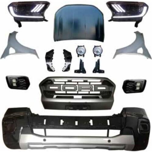 Auto Body Kit for Ranger T6 Conversion To Upgrade To Ranger T8 Bumpers Grill Lights Hood, Side Step