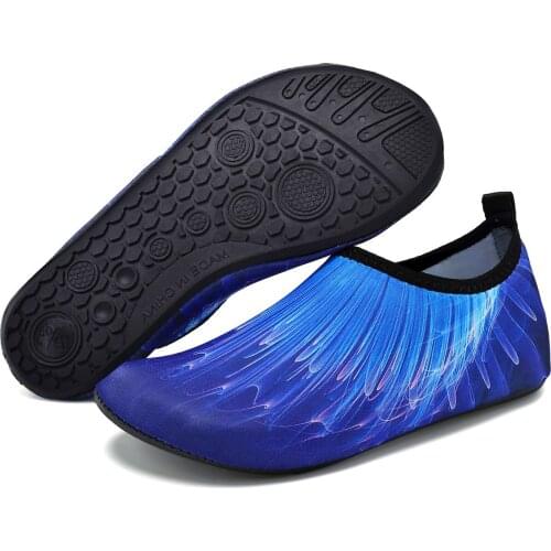 Summer Mens Casual Shoes Swimming Shoes Water Shoes Yoga Shoes Soft Soles Elastic Cloth Couple Large Size Beach Shoes 35-49