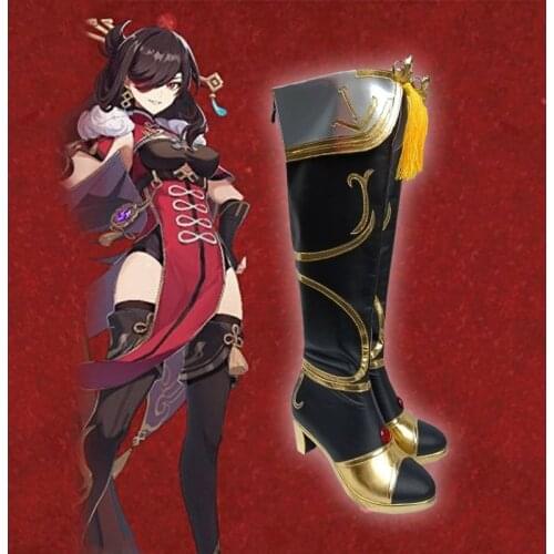 2021 Hot Game Genshin Impact Beidou Cosplay Shoes High Boots Lolita Shoes Cosplay Costume Accessories Customer Size Made