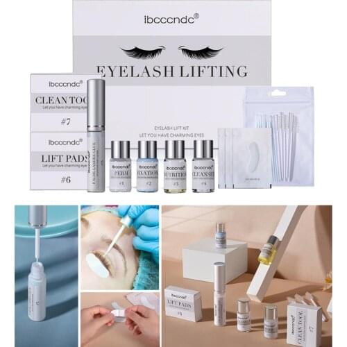Ibcccndc DIY Eyelash Eyebrow Brows Perm Perming Curler Kit Professional Lash Curling Semi-Permanent For Salon