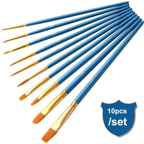 3 set/30pcs Professional Nylon Hair Paint Brushes Set for Acrylic Oil Watercolor Nair Art Face Body Model Painting