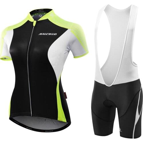 New Women Cycling Sets Sportswear Suit Breathable Short Sleeve Zipper Slimming Patchwork Coat Short Sponge Pants Pad 2020