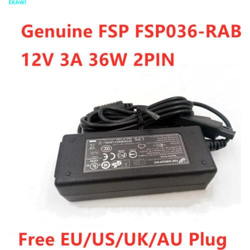 Genuine FSP FSP036-RAB 12V 3A 2PIN Plug AC Switching Power Adapter For Fortigate FORTINET AD036RAB-FTN3 FSP FG-60D-BDL Charger
