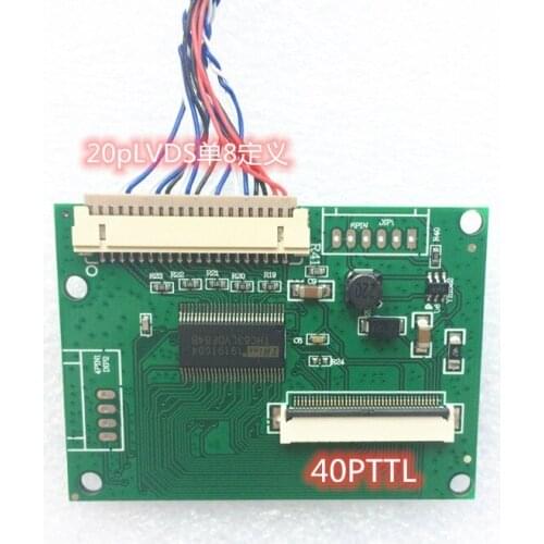 LVDS Signal to 4.3 Inch 5 Inch 800 * 480 RGB 40PIN LCD Screen TCON Board LVDS LCD Screen