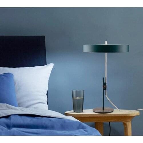 Postmodern Nordic Table lamp Office Deck Lamp Luxury Marble Minimalist Eye care Bule study table lamp Home Bedroom Study Room