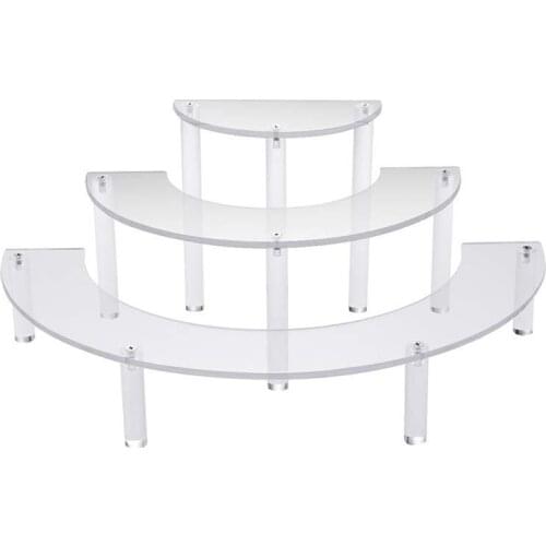 Transparent Removable Acrylic Cake Display Stand for Party Round Cupcake Holder Bakeware Wedding Birthday Party Decoration