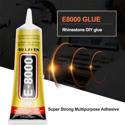 15/50ml E8000 Clear Adhesive Sealant Glue Multipurpose Adhesive For DIY Phone Border Diamond Clothes Car Strong Liquid Adhesive