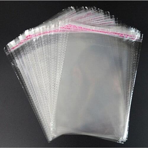Self adhesive seal plastic bag 30*40cm clear food package OPP bag for clothings 200pieces a lot Free Shipping