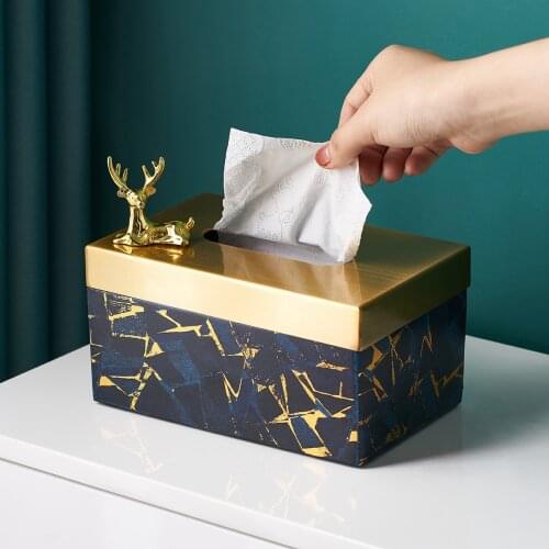 Nordic Solid Color Desktop Tissue Box Napkin Holder Box Tissue Holder Storage Box Cover Living Room Desk Decoration Tissue Cover