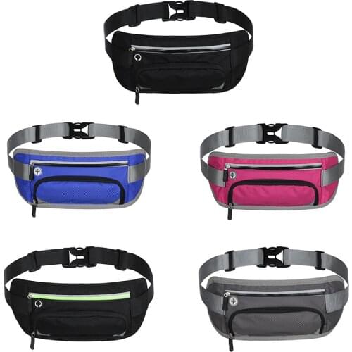 Unisex Fitness Waist Belt Bag Marathon Running Hip Fanny Pack Jogging Cycling Sports Runner Bag with Water Bottle