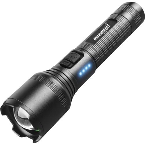 Black P50 Portable Flashlight Fashion Hard Light Portable Camping Led Flashlight Latarka Led Mocna Portable Lighting Ec50sd