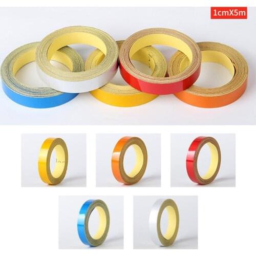 2019 New 5mx1cm Motorcycle Car Luminous Reflective Sticker Reflective Tape Roll Bright