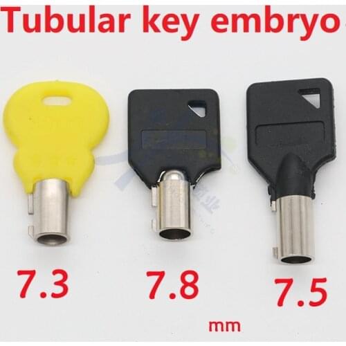 Tubular Key 7.3 7.5 7.8mm Blank Key Hollow plum key embryo