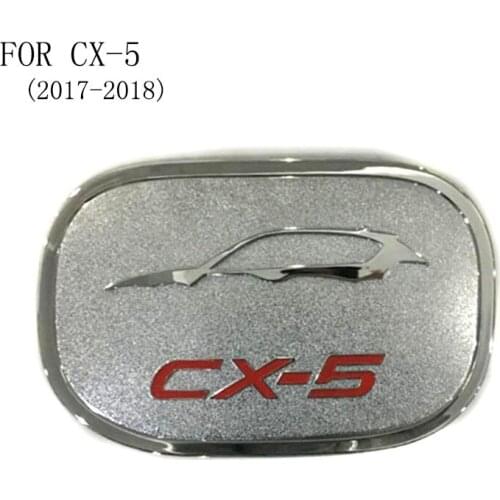 Car Styling Decoration Chromed ABS Sticker Of Fuel Tank Cap Gas Cap Tank Cover FIT For Mazda CX-5 CX5 CX 5 2017 2018