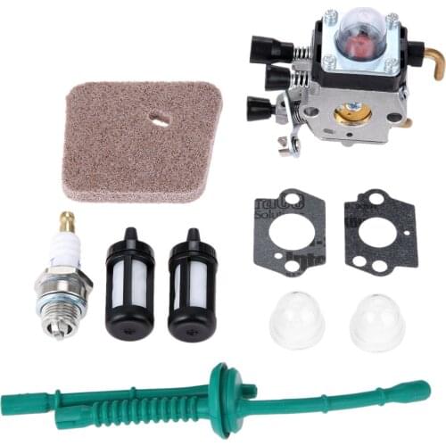 Carburetor Air Fuel Filter Spark Plug Carb Kit fit For STIHL FS38 FS45 FS46 FS55 FS55R FS55RC KM55 FS45C FS55T Trimmers Cutter