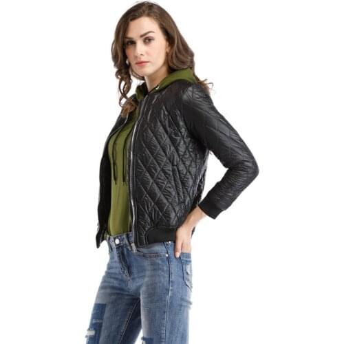 Paney Quin Black Stand Collar Long Sleeves Cotton Coats 2018 Autum Winter Fashion Pure Color Casual Jacket Keep Warm Parkas