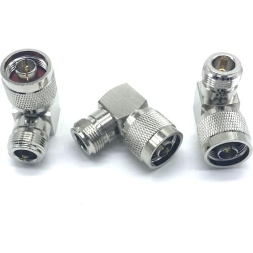 Lot 2PCS N Right Angle Coax Adapter 90 Degree N Male to N Female RF Coaxial Cable Connector Adaptor for Ham Radio