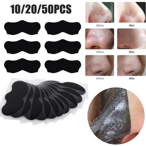 5-50pcs Nose Blackhead Remover Mask Deep Cleansing Skin Care Shrink Pore Acne Treatment Mask Nose Black dots Pore Clean Strips