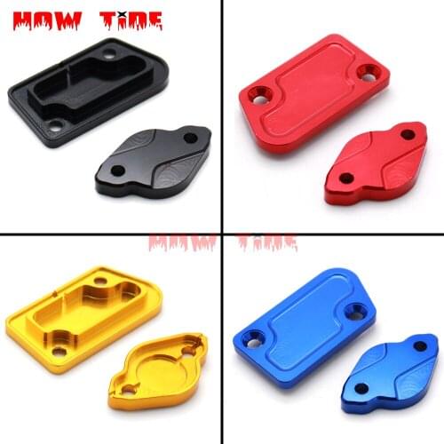 CNC Front And Rear Brake Fluid Reservoir Cover Cap For YZ125/250 2003-2007 YZ250F WR250F WR450 YZ450F Motorcycle Dirt Bike