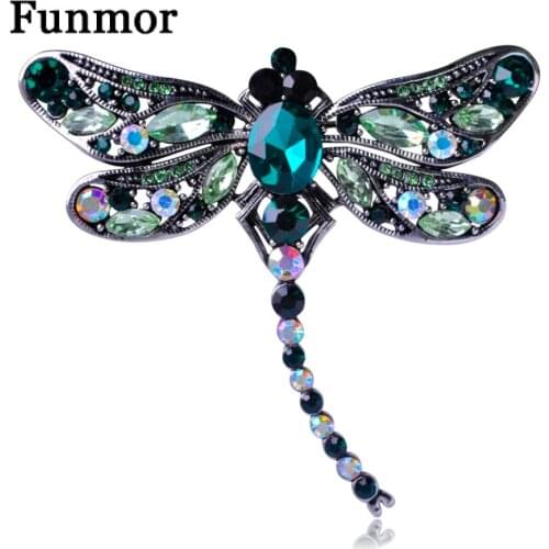 Funmor Dragonfly Brooches For Clothes