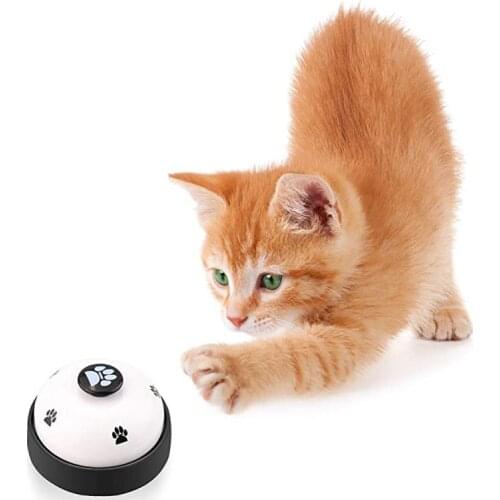 Interactive Pet Training Paw Prints Bell Ringer Cat And Dog Toy Products Animals Educational Toys Eating Food Feeder