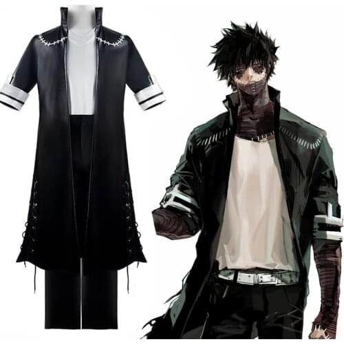 My Hero Academia Boku no Hero Academia OCHACO URARAKA Dabi Cosplay Costume Full Set Men Women Jacket Coat T Shirt and wigs