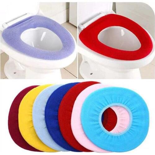 Toilet Seat Cover Mat Warm Soft Toilet Cover Seat Lid Pad Bathroom Closestool Protector Bathroom Accessories Set New