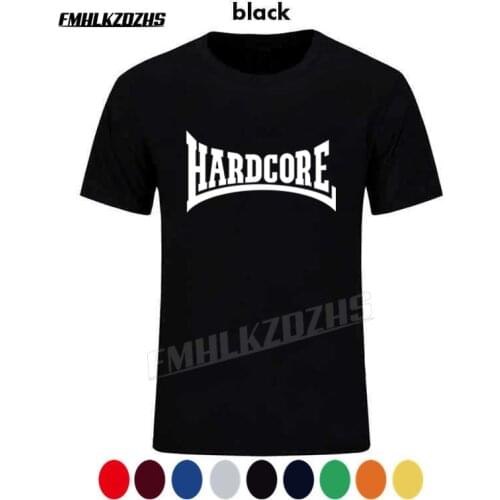 Hardcore creative mens T-shirt, summer brand fashion high-quality cotton T shirt, short sleeve mens and womens clothing tops