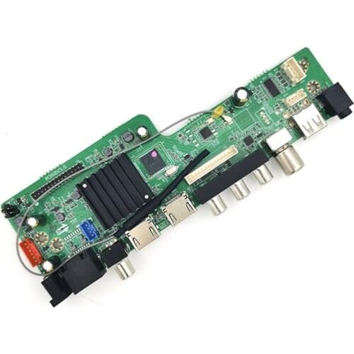 MS368V3.0 Quad Core Web Television Motherboard with Remote Control LCD Driver Board Support RJ45 DTMB Analog Television