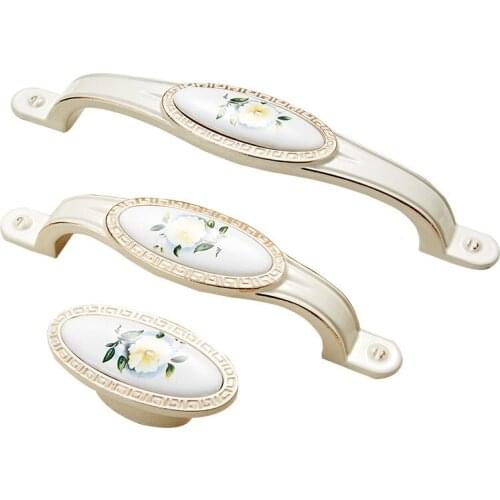 Drawer cupboard hardware Modern Zinc Aolly silver black door closet handle mirror kitchen cabinet pull dooroom knob