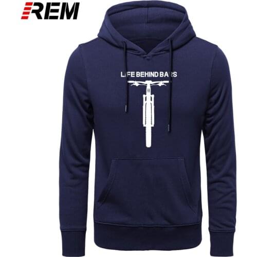 REM Hoodies, Sweatshirts Life Behind Bars Mountain Bike Fashion White Cycle Rider Biker Brand Clothing Hiking Motor Men Tops