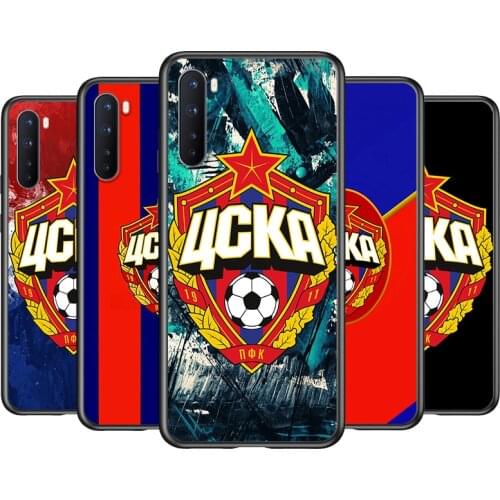Soft TPU PFC CSKA Moscow Football Team Silicone Cover For OnePlus Nord CE 2 N100 N10 9 9R 8T 8 7T 7 6T 6 5T Pro Black Phone Case