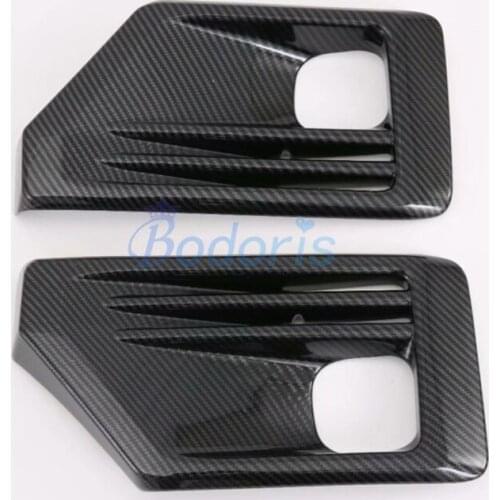 For Toyota RAV4 TRD 2019 2020 Front Fog Lamp Cover Light Frame Overlay Trim Foglight Panel Chrome Car Styling Accessories