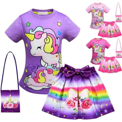 Toddler Outfits Teens Childrens Shorts Unicorn Clothes Baby Girls Fashion Dresses For Party And Wedding Kids Summer Clothes Sets