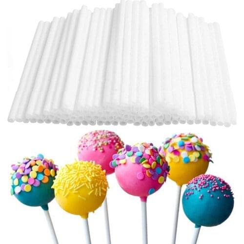 10cm Lollipop Stick Food-Grade Plastic Pop Sucker Sticks Cake Pop Sticks For Lollypop Candy Chocolate Sugar Pole 80pcs