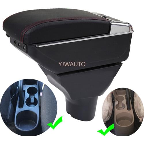 Armrest For Hyundai i20 Center Console Box Car Arm Rest Ashtray Storage Box with CUP Holder