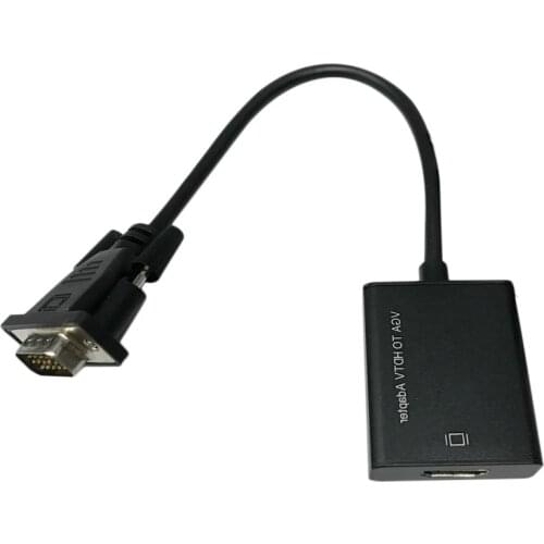 Vga to HDMI Converter with Audio Converter Suitable for Projector TV Laptop HD TV