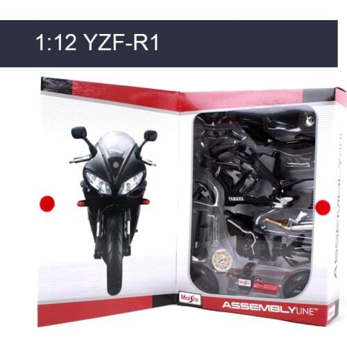 MAISTO YZF-R1 Motorcycle Model Kit 1:12 scale metal Assembly DIY Motorcycle Bike Model Kit Toy For Gift Collection