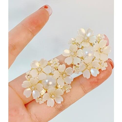 Simple Earring for Girl Zirconia Temperament Stud Earrings Wedding Jewelry