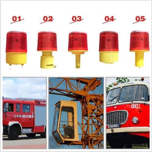 LED Solar Power Warning Light Flashing Construction Safety Road Barricade Traffic Automatic Vehicle Signal Beacon Lamp