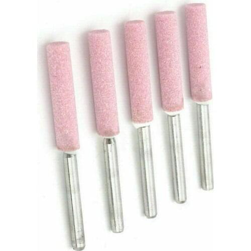 Hot 1 Pcs 4mm 4.8mm 5mm Chainsaw Sharpener Burr Chain Saw Grinding Stone File