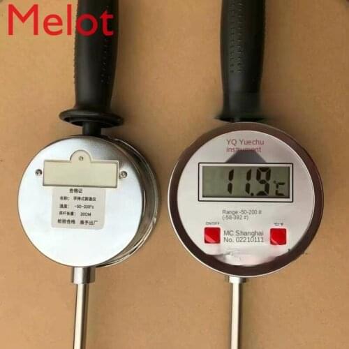 Lengthened Probe Rod Plug-in Digital Display Temperature Handheld Ground Temperature Meter Pool Organic Fertilizer Thermometer
