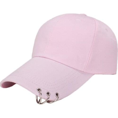 Unisex Casual Solid Adjustable Baseball Caps Snapback Hats For Men Baseball Cap Women Men White Baseball Cap Hat With Rings