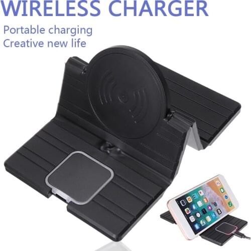 Universal Suitable For Mobile Cell Smart Phone Car Office Qi Wireless Phone Charger Fast Charging Pad Mat Car Wireless Charger