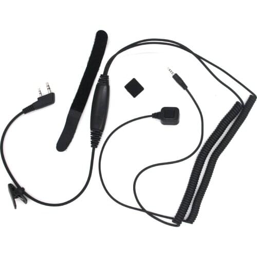 VIMOTO V3/V6/V8 M1/M6 Bluetooth Helmet Headset Special Connention Cable for Kenwood Baofeng UV-5RE Two Way Radio Walkie Talkie