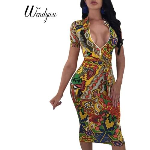 WENDYWU Summer Short Sleeve Dresses