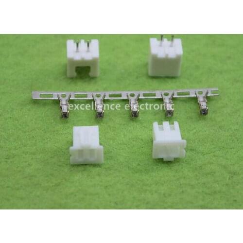 100sets/Lot 2 Pin Connector Leads Header 2.54mm XH-2P Kit Housing Pin header Terminal